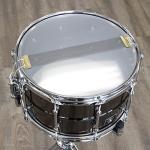 Ludwig Universal Black Brass Snare Drum - 8-inch x 14-inch, Chrome Hardware