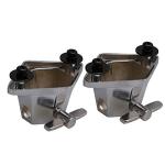 Lovermusic Silver Floor Tom Leg Bracket Set