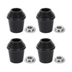 BQLZR Bass Drum Rubber Feet with Washers - 4 Pack
