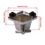 Lovermusic Silver Floor Tom Leg Bracket Set