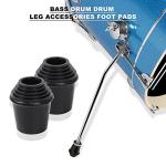 BQLZR Bass Drum Rubber Feet with Washers - 4 Pack