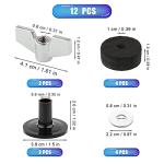 12 Drum Cymbal Felts and Washers Set