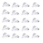 20pcs Iron Bass Drum Claw Hooks - Silver