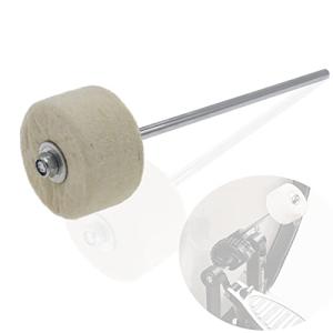 Cheerock Bass Drum Pedal Beater, Premium Felt Head Bass Drum Mallet, 1pcs Bass Drum Beater with Stainless Steel Body, Percussion Instrument Accessories Parts