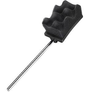 Facmogu Bass Drum Pedal Beater, Stainless Steel Shaft Bass Kick Drum Beater, Mute Pad Pedal Beater Head Part for Percussion Instrument, Half Size Version of Soft Sound Beater for Twin Pedal Users