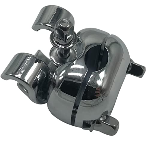 Cowbell Mount Bracket - Tom Hoop Clamp for Cowbell, Jam Block, Tambourine, Splash Cymbal