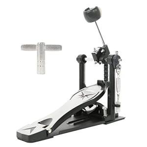 Drum Pedal,Janerock Bass Drum Pedal Double Chain Pedal Single Pedal Hammer Suitable for Drum Set and Electronic Drums