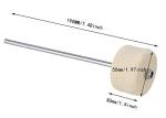 Jiayouy White Felt Bass Drum Beater for Pedal