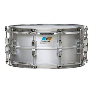 Ludwig Snare Drum LM405C Metal Shell [Acrolite Classic] 6.5 x 14 inches Silver Finish & BLUE/OLIVE Badge
