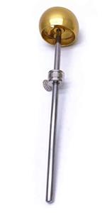Jiayouy 1Pieces Bass Drum Beater Kick Drum Foot Pedal Beater Percussion (Gold 2)