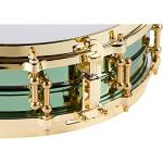 Ludwig LW0414CP 4 X 14 Inches Carl Palmer VENUS Signature Green Brass Snare Drum