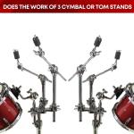 Gibraltar 9713PM Double-Braced 3-Mount Drum Stand