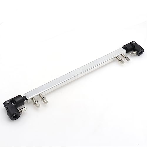 Cheerock Double Kick Drum Pedal Linkage Connector, Adjustable Double Bass Drum Pedal Connecting Arm, Steel Drum Pedal Connecting Rod for Dual Foot Pedal, Percussion Instrument Parts