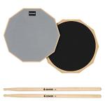 Donner 8-Inch Silent Drum Practice Pad with Sticks