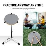 Donner 8-Inch Silent Drum Practice Pad with Sticks
