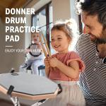 Donner 8-Inch Silent Drum Practice Pad with Sticks