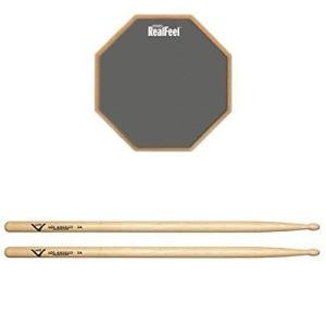 Evans 2-Sided Practice Pad, 12 Inch with Drum Sticks, Pair