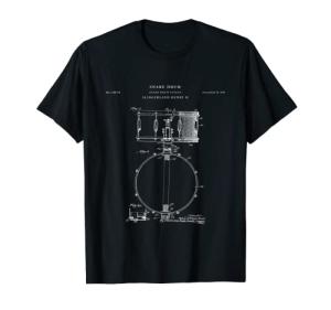 Drum T-Shirt: Snare Drum Patent Design
