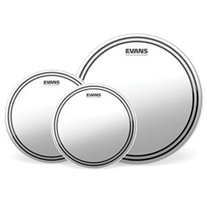 Evans EC2S Clear Standard Pack (12", 13", 16") with 14" HD Dry Snare Batter (EPP-EC2SHDD-S)