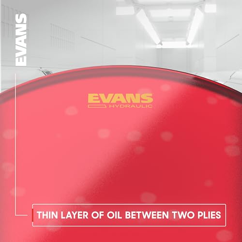 Evans Hydraulic Drum Heads - TT10HR - Red, 10 Inch