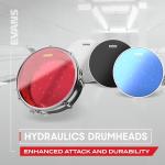 Evans Hydraulic Drum Heads - TT10HR - Red, 10 Inch