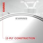 12 Inch Evans EC2 Clear Drum Head