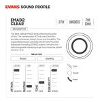 Evans EMAD2 Clear 22” Bass Drum Head