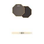 Evans 12" Practice Pad & Promark 5A Drumsticks