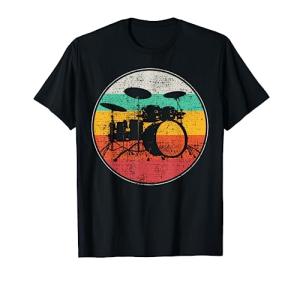 Retro Vintage Drumset Band T-Shirt