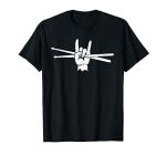 Drumsticks Art T-Shirt for Drum Players - Retro Style