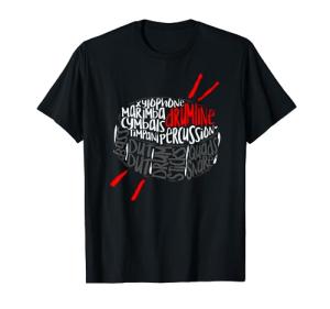 Marching Band Word Cloud Drumline Art T-Shirt