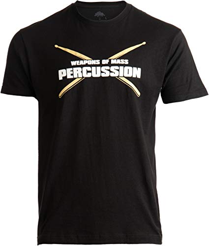 Funny Drummer Music Band T-Shirt | XL Black