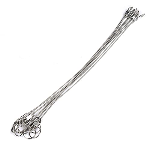 10pcs MX Stainless Lanyard Cable Tether with Quick Release