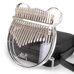 AKLOT 17-Key Transparent Acrylic Bear Kalimba