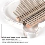 AKLOT 17-Key Transparent Acrylic Bear Kalimba
