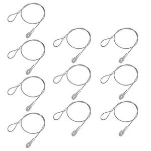 24" Braided Stainless Steel Security Cable - Pack of 10