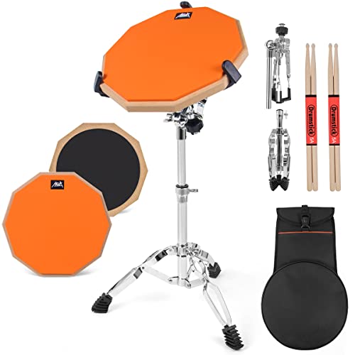 AKLOT 12" Silica Gel Drum Practice Pad Set