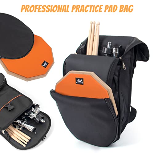 AKLOT 12" Silica Gel Drum Practice Pad Set