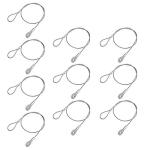24" Braided Stainless Steel Security Cable - Pack of 10