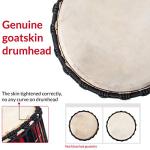 AKLOT African Djembe Drum, 9.5'' x 20'' (Red)