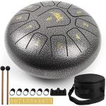 AKLOT Steel Tongue Drum - 10 Inches, 11 Notes