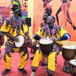 AKLOT African Djembe Drum, 9.5'' x 20'' (Red)