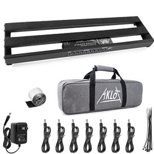 AKLOT Guitar Pedal Board - Built-in Power Supply