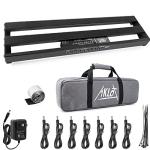 AKLOT Guitar Pedal Board - Built-in Power Supply