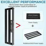 AKLOT Guitar Pedal Board - Built-in Power Supply