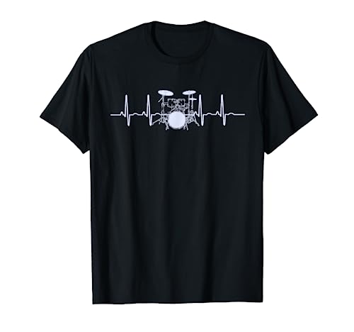 Drum Heartbeat Lifeline Music Lover Gift T-Shirt