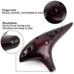 AKLOT Smokey Straw Fired Ceramic Ocarina Kit