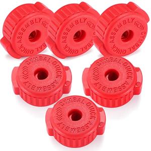 Facmogu Red Placstic Cymbal Mates Drum Replacement Kit