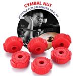 Facmogu Red Placstic Cymbal Mates Drum Replacement Kit