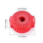 Facmogu Red Placstic Cymbal Mates Drum Replacement Kit